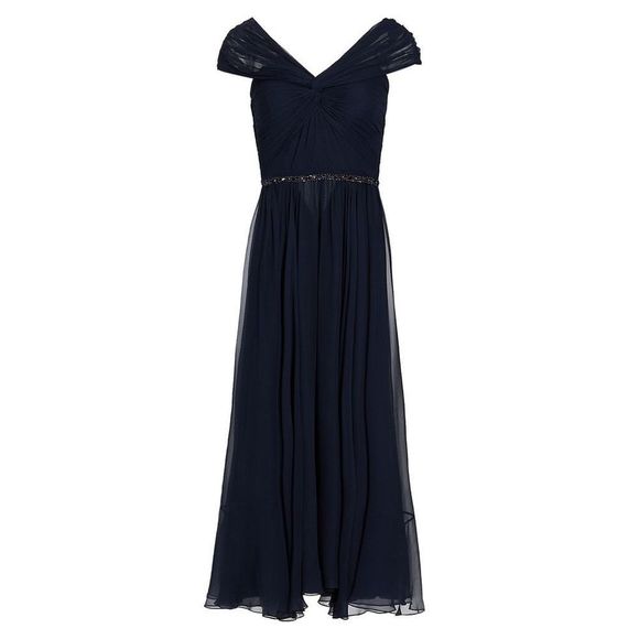 Jenny Packham
Grace Draped Cap-Sleeve & Bead-Embellished Gown - Picture 1 of 14